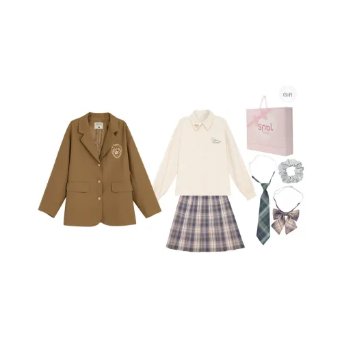 Snbl Клетчатая юбка + рубашка + бизнес-костюм женская униформа