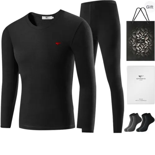 SEPTWOLVES Thermal Set Men's Gift Box Set+Shopping Bag