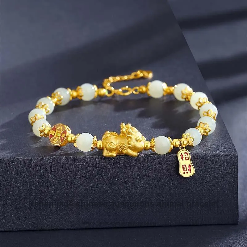 VANA Hetian Jade Bracelets Pale Greenish White Jade Women's-1