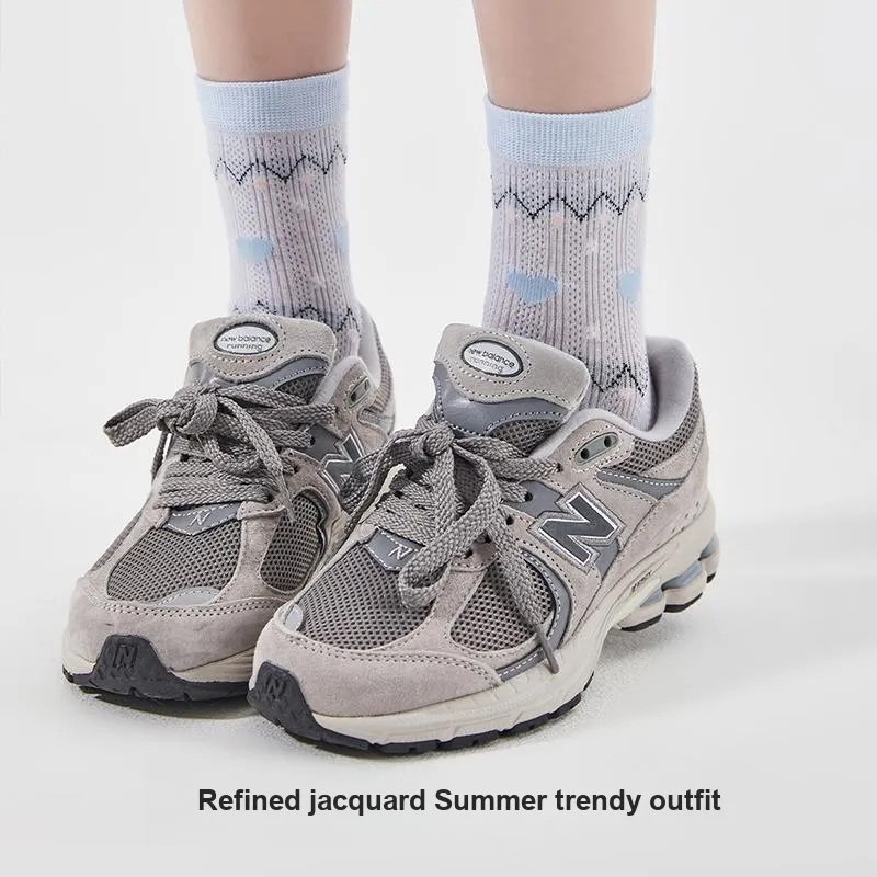 JIAZINI Mid Calf Socks Women's 3 Pack-9