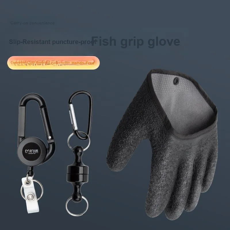 FISHINGFANS Fishing Gloves Fishing Latex 19*9CM-32