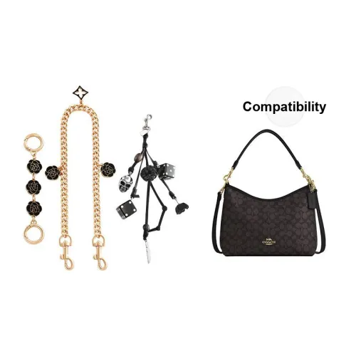 Ingenuity Handmade Сплав Сумка Ремень Женский Золотистый Тон Черный