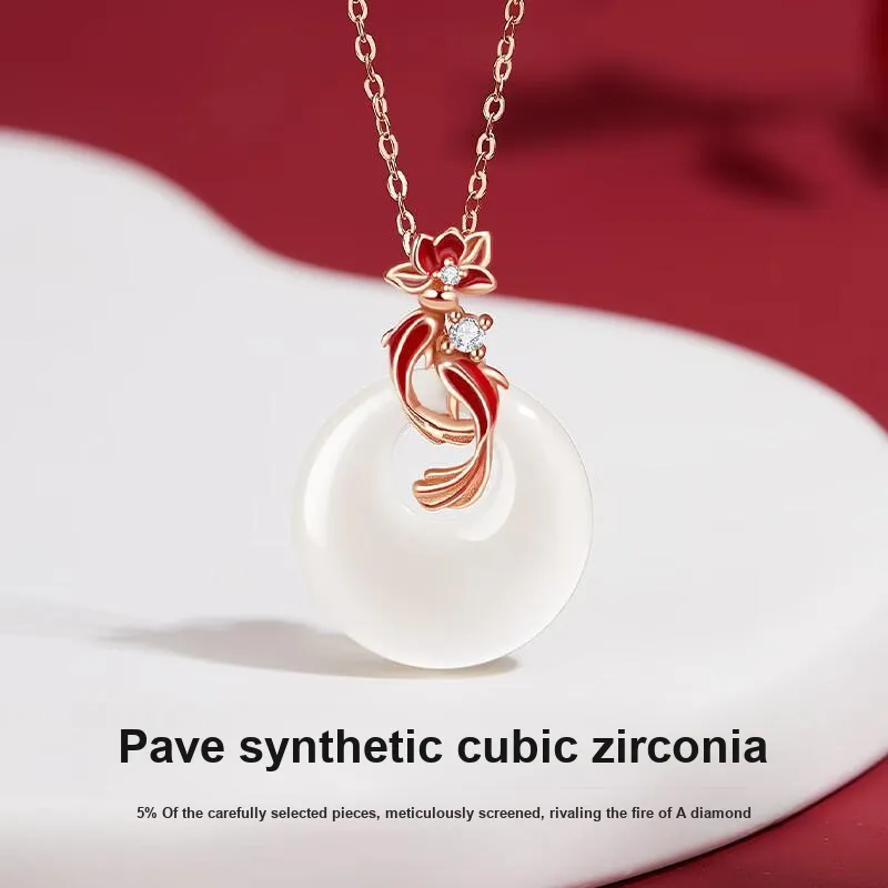 ZHOUDIWANG Colored Glaze Necklaces Unisex-3