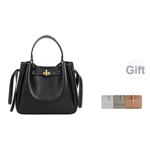 Cthulhu Коровья кожа Сумка Средний Женские Красно-коричневый Черный