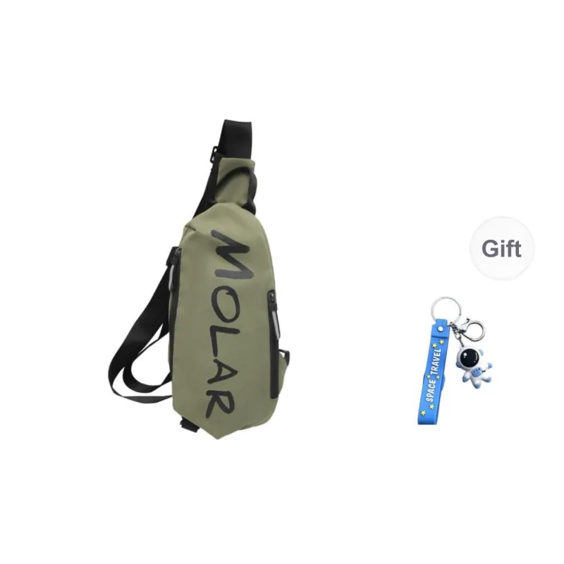 GOBLIN SHARKS 1759 Nylon Sling Bag Unisex White/Black/Gray/Green/Planet Black/Planet White-13