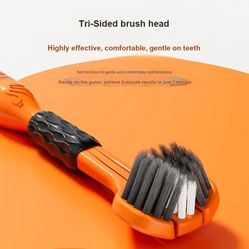 BANNER Luxe Advanced Triple-Layer Soft Velvet Toothbrushes Antibacterial Gum Protection Cleaning Tongue Gift Box Set-3