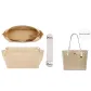 Ecru New Arrival Stress Relief Shoulder Strap Pad+Beige Zipper Anti-Theft Liner