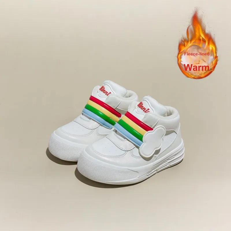 Disney Mickey Series Slip Resistant Thermal Kids' Skateboarding Shoes Kids'-9
