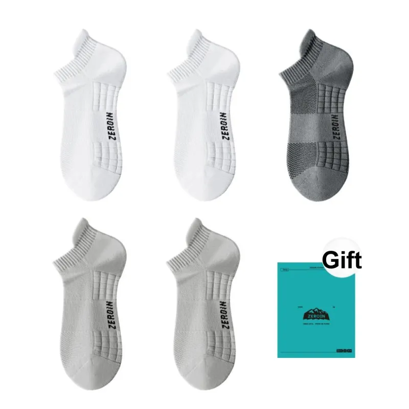 ZEROIN Ankle Socks Unisex Shopping Bag 5 Pack-23