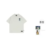 라임스톤 화이트 하이드레인저 큐트 고스트 반팔 셔츠