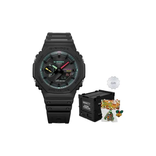 CASIO Liquid Crystal Analog Dual Display Series POIZON Ограниченная серия Коробка Кварцевый механизм Часы Унисекс Черный циферблат