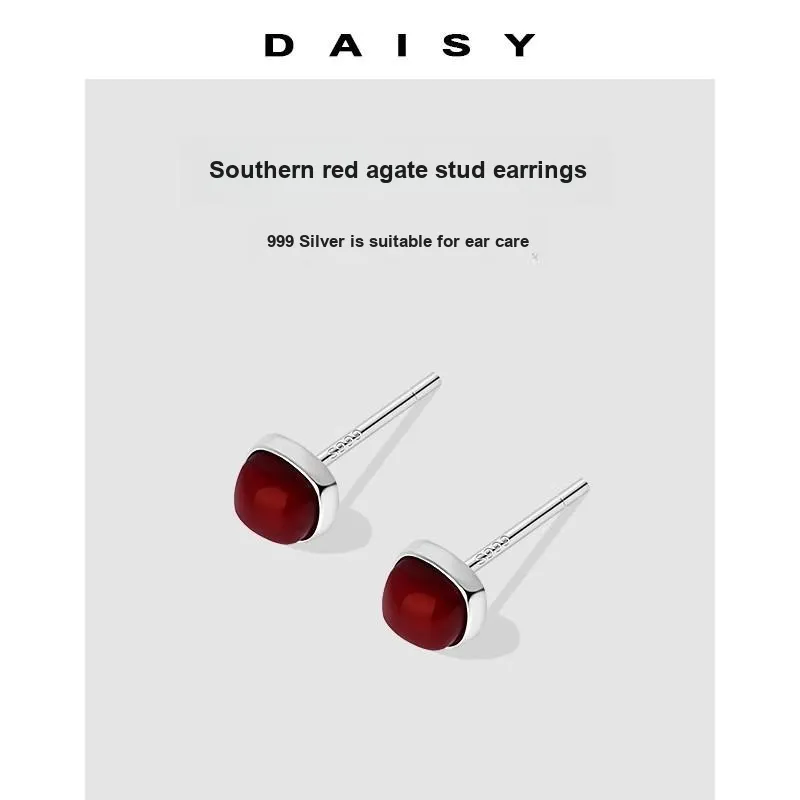 Daisy Dream Full Sterling Silver Stud Earrings Women's-4