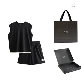 Same Language Pajama Gift Box Men's Deep Black
