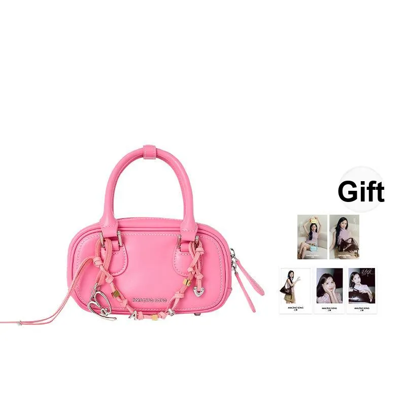 AMAZING SONG Cow Leather Commute Date Campus Shoulder Bag, Crossbody Bag, Handbag Women's