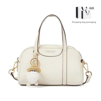 TUCANO Synthetic Leather Dumpling Bag, Shoulder Bag, Crossbody Bag Medium Size Women's Coconut Milk White