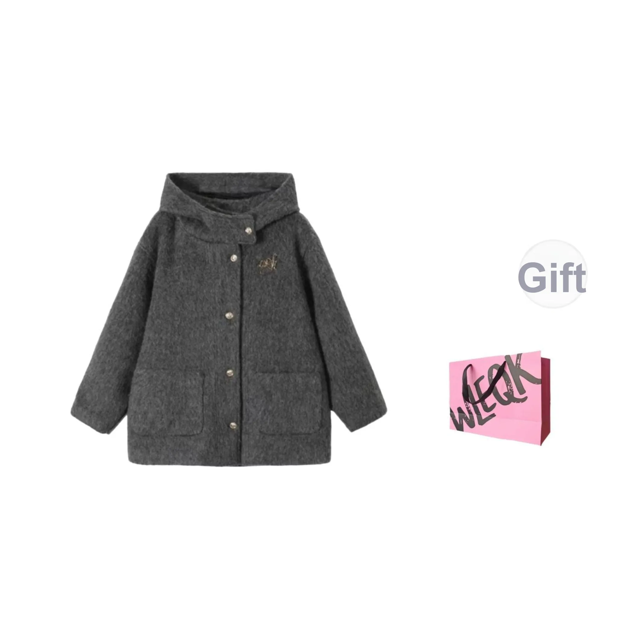 CTRTRC Серый Женский Пальто