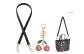 [Underarm]Black+Pink Crystal Cherry Pendant