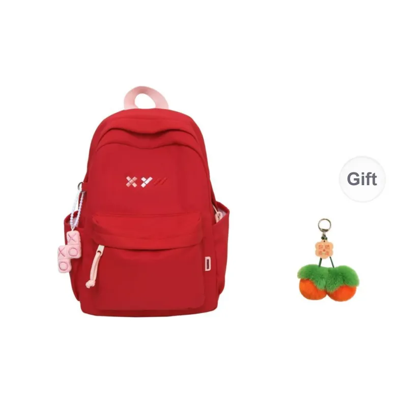 URBAN FOREST Nylon Backpack Unisex Red/White/Black/Blue/Yellow/Pink-0