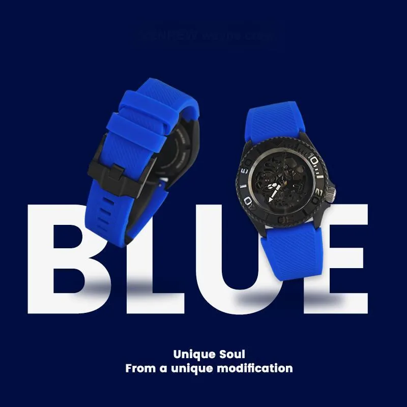 VENCREW Radar, Leviathan, Torpedo FXJ8 Compatibility Watch Band 121mm Rubber Material-8