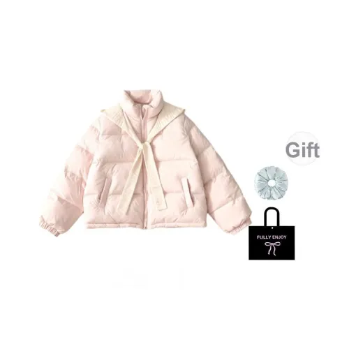 M MAICCO Розовый В комплекте с резинкой для волос + эксклюзивной коробкой Женские пуховики