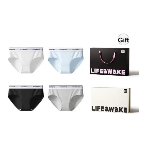 HLA Черный/Лунный Белый/Светлый Фотиния Серый/Небесный Синий 9376 4 Пачка Женские Трусики-Бикини