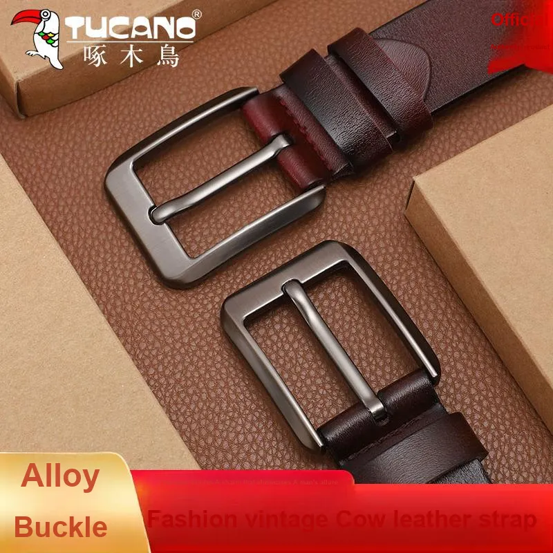 TUCANO Cow Split Leather Belts Men's 3.5-1