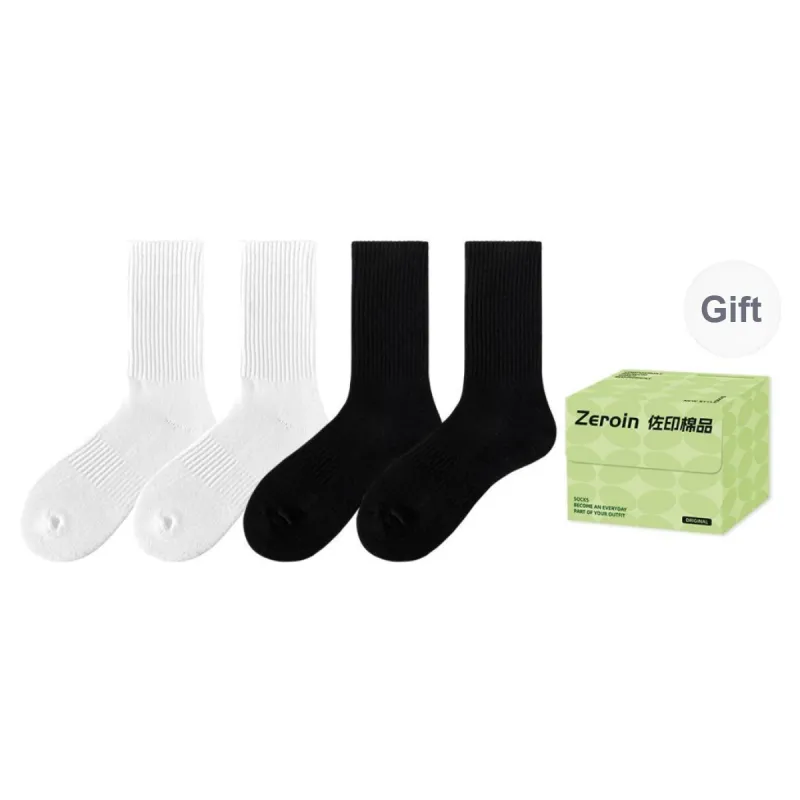 ZEROIN Mid Calf Socks Unisex Box 4 Pack-11
