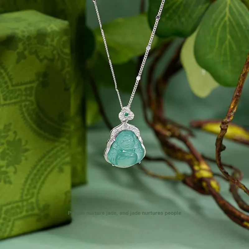 Long Fu Glutinous Jade S925 Silver Women's-4