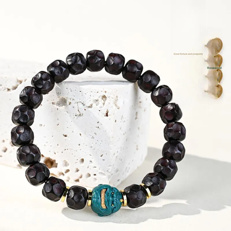 Cuiya Golden Building Rosewood Bracelets Unisex-1