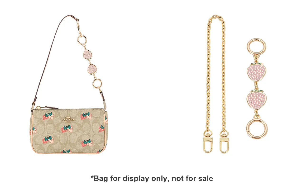 Lan Bao Fan Alloy Metal Bag Accessory Bag Strap Decorative Chain Women's Red Pink