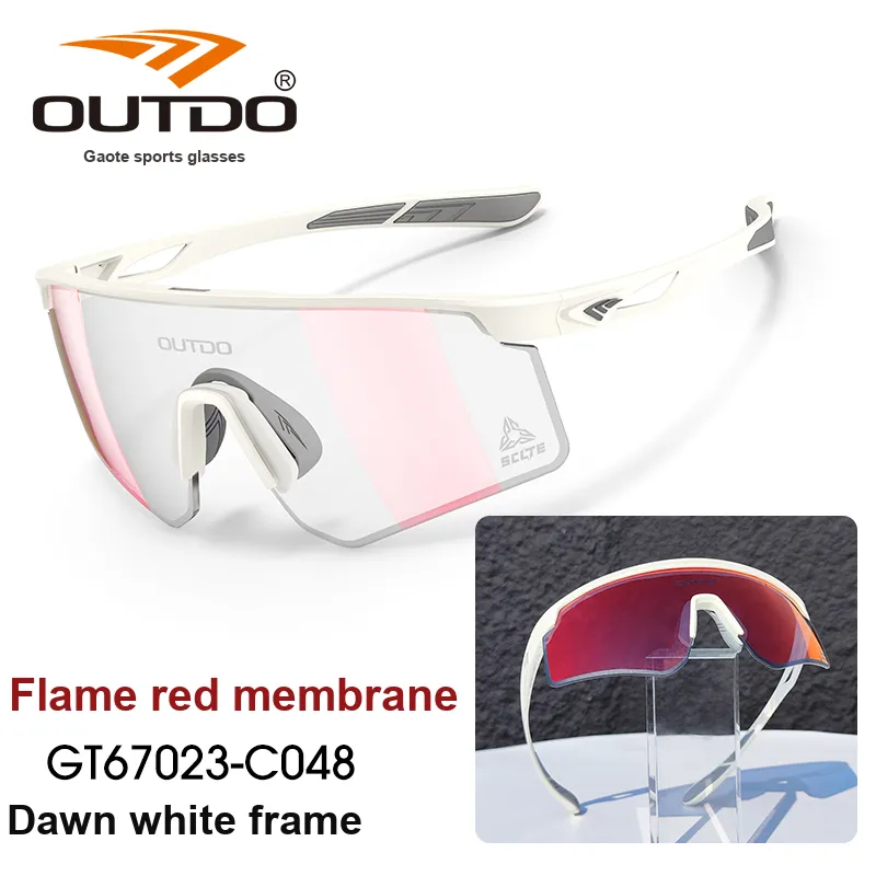 OUTDO Silicone TR90PPSU Irregular Shape Sunglasses Unisex Multicolor-14