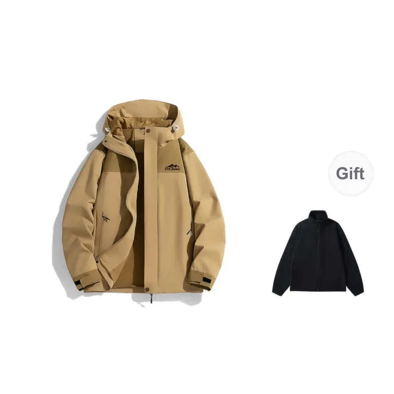 Yiwen Water Resistant Windproof Breathable Warm Windbreaker Jacket Unisex-18