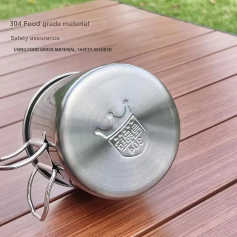 TANLU Outdoor Water Equipment 250ml 350ml 550ml Camping And Barbecue Stainless Steel-7
