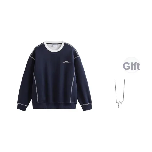 SONDR Темно-синий В комплекте с ожерельем Женские свитшоты