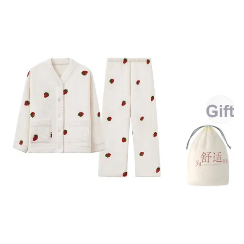 Red Beans At Home Пижамный комплект Женская Сумка для покупок