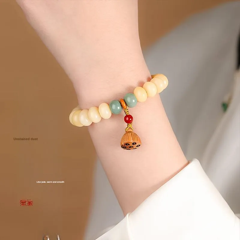 WAW White Jade Bodhi Bracelets Women's-2