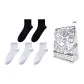5 Pack (White+Black)+Shopping Bag