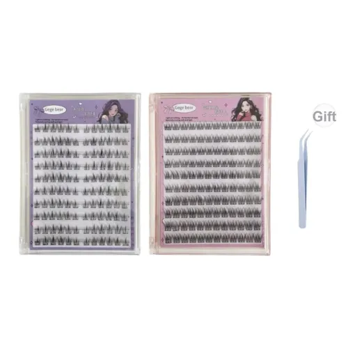 Gege Bear Подсолнух + Широкий Кость Рыбка Ласточкин хвост Клей Бесплатно Фальшивые ресницы Комбинация Один Кластер