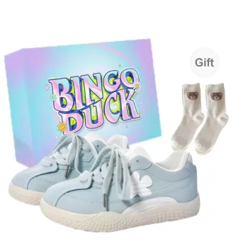 BINGO DUCK Slip Resistant Low Top Skateboard Shoes Women's