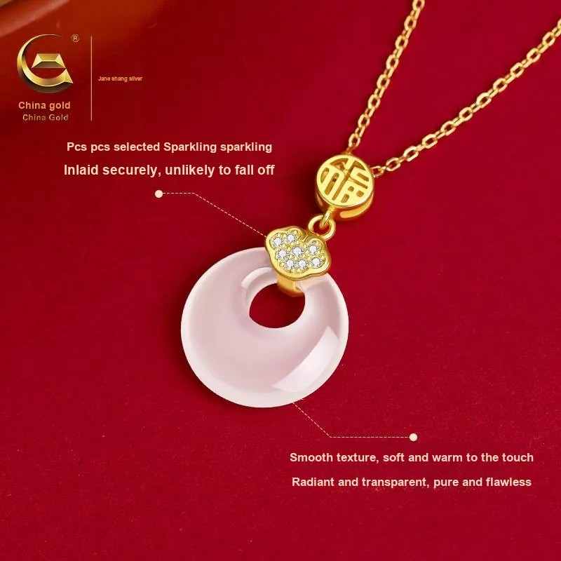 ZSY Chalcedony Jade Necklaces Women's-2