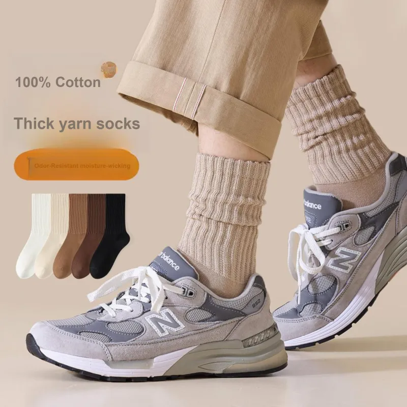 XXLLG Mid Calf Socks Men's 3 Pack-1