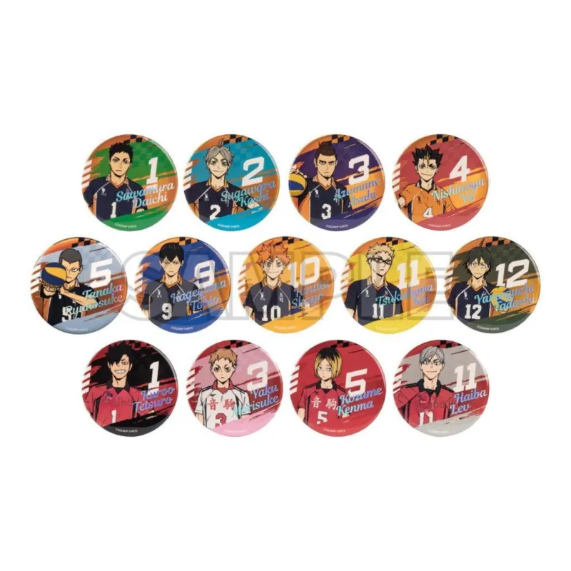 GuGuGuGu Haikyuu!! Characters Battle For The Dump Relief Tinplate Badges-0