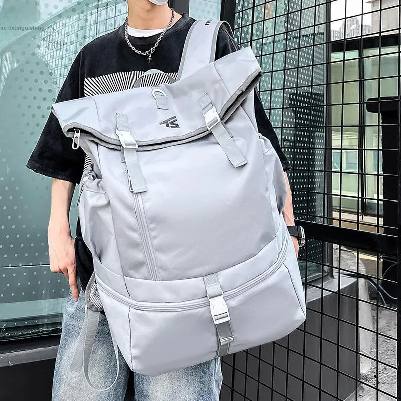 DCLOUD Ultra Composite Fabric Backpack Regular Men's Gray/Black/Turquoise-1