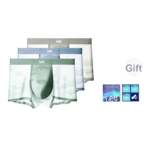 Lee Мужское нижнее белье Бесшовное Дышащее Антибактериальное Удобное Боксеры Самостоятельный Набор в подарочной коробке