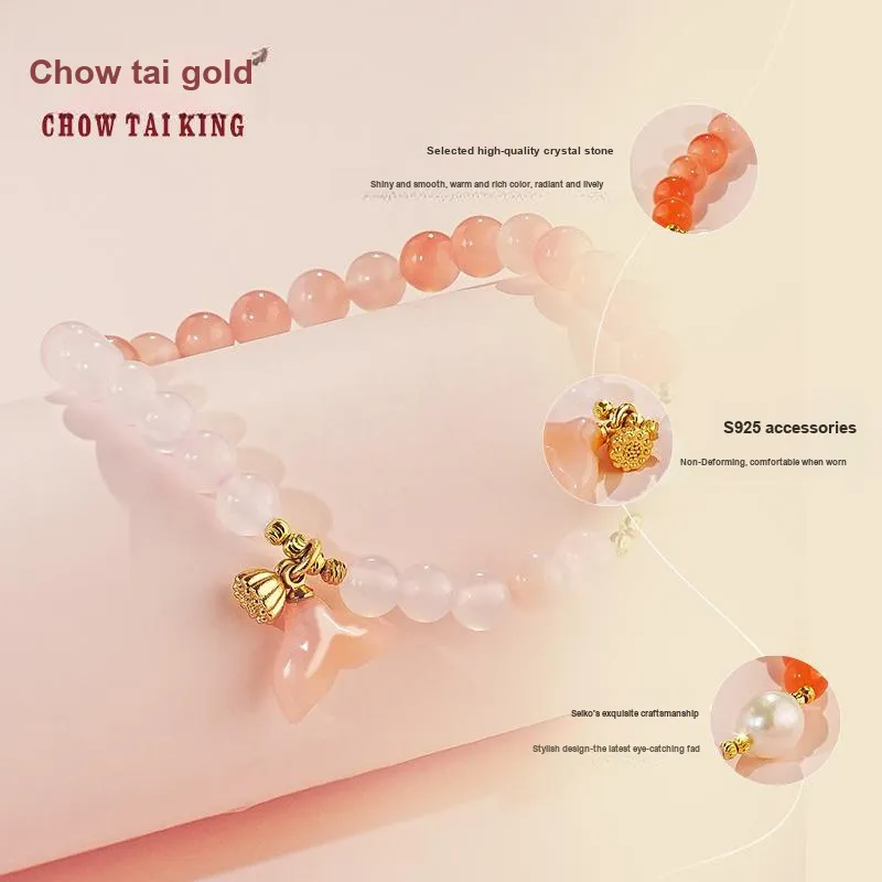 CHOW TAI KING Agate Bracelets Women's-2