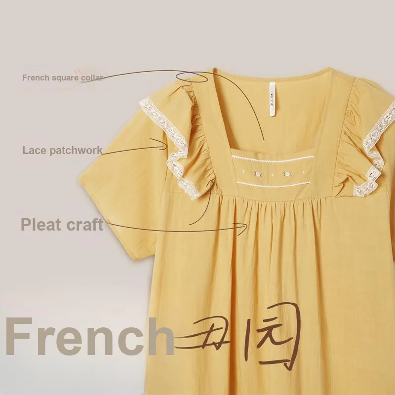 Aannsfam Pajama Set Women's Light Honey Yellow-5