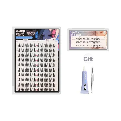 YANROU Бабочка Girlish Sunflower Polaris Клещи для ресниц Single Natural Увеличивающие сегментированные