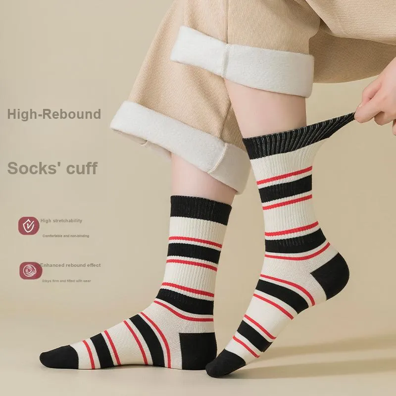 Lan Miao Mid Calf Socks Women's 5 Pack-10