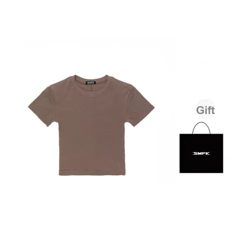 SMFK Темная кожа, в комплекте сумка для покупок, женские футболки