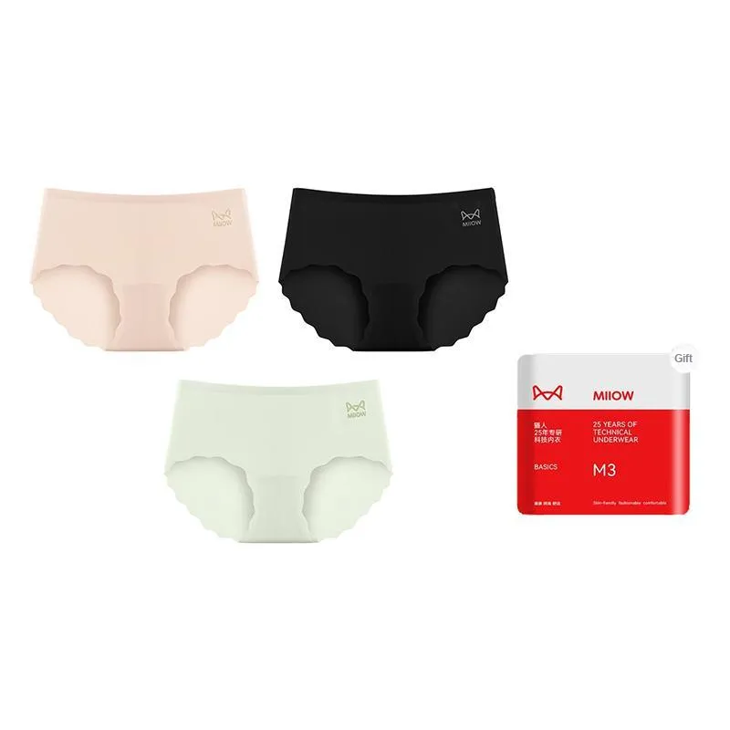 MIIOW Cool One Summer Series Underpants Summer Thin Women's Shopping Bag 3 Pack-17